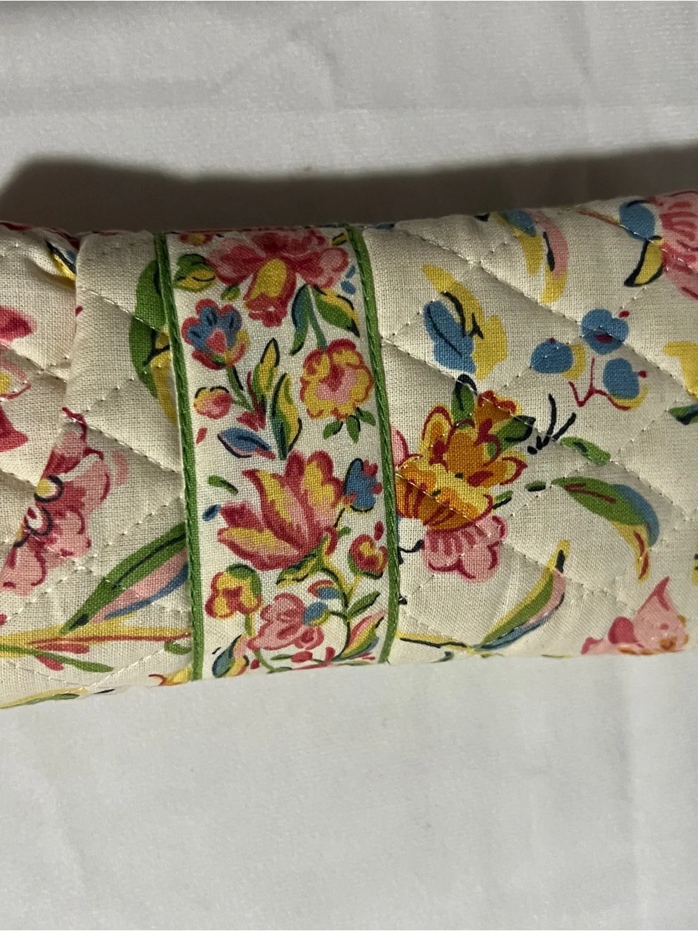 Vintage 90s Vera Bradley Perennials retired pattern glasses case florals